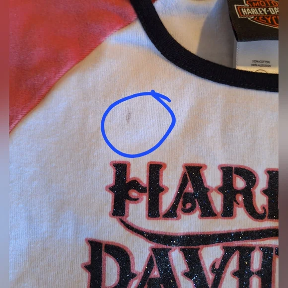 🏍HARLEY-DAVIDSON girls t-shirt.  Size HARLEY-DAVIDSON girls t-shirt.  Size 5 - Picture 3 of 6